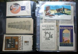 Binder Filled With Paper Ephemera, 1880s 1920s   150 Items