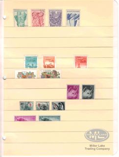 12 Strip Manila Stamp Stocksheets Pages Standard Binder