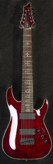   Schecter C8 Hellraiser 8 String Electric Guitar in Black Cherry