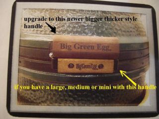 Big Green Egg BBQ replacement wood for handle Fits Large Medium Small 