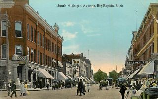 MI Big Rapids South Michigan Avenue Bank 1914 R30073