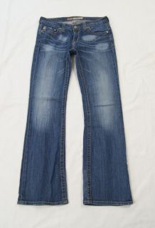 Big Star Remy Boot Cut Low Rise Stretch Jeans Size 28   JN786SB
