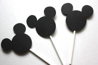  Mouse Cupcake Toppers Picks Sticks Birthday Party Decorations