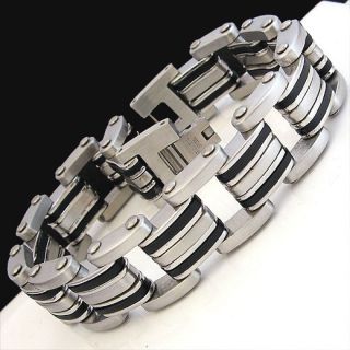 Bike Chain Motorcycle Stainless Steel Bracelet 8 1 New