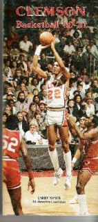 1980 Clemson Tigers Media Guide Basketball Larry Nance
