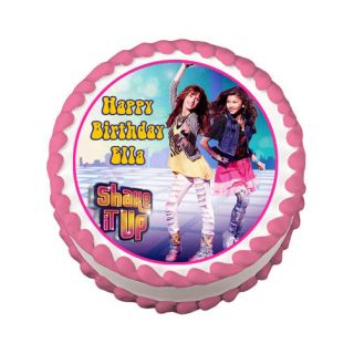 Shake It Up Round Edible Birthday Cake Image Topper Party Decoration 