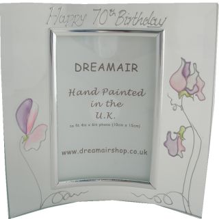 70th Birthday Gift Photo Frames and Signature Plates