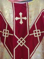 Gold Brocade Chasuble Stole Clergy Priest Vestments Christmas Catholic 