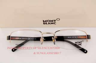 New Mont Blanc Eyeglasses Frame 245 032 Gold Plated Men