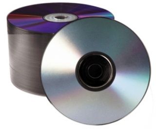 50 16x Shiny Silver Top Blank DVD R DVDR Disc Media 4 7GB