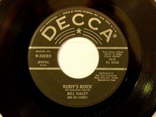 Hear It 45 RPM Bill Haley Comets Decca 30085 Rudys Rock from 1956 