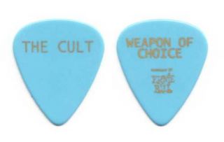The Cult Weapon of Choice Blue Guitar Pick 2012 Choice of Weapon Tour 