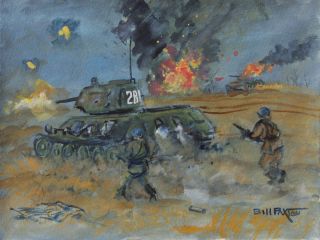 Bill Paxton 1930 2007 Maine Artist WWII Combat 1943 Russia
