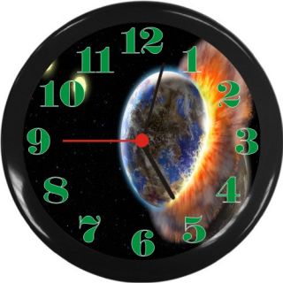   COLLISION IN BINARY SOLAR SYSTEM OFFICE ROOM DECOR WALL CLOCK NEW