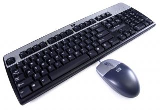   Black 104 Normal Keys USB Wired Slim Keyboard and Mouse Kit