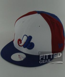   Block Red White Blue New Era 9Fifty Snapback Adjustable Hats Caps