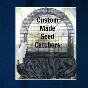 Small Bird Cage Seed Catcher Skirt Guard Solid Cotton Fabric Up to 70 