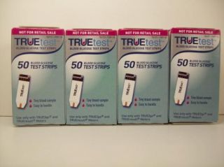   Diabetic Test Strips Exp 10 2013 Truetest Blood Glucose 4 Boxes