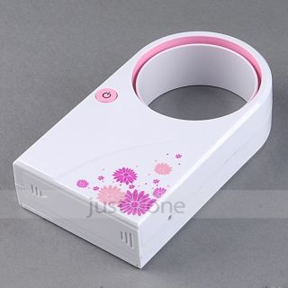 Mini Portable Bladeless Fan USB Power No Leaf Air Condition 
