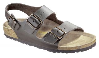 Birkenstock Milano Brown Leather Sandals Regular New All Sizes 034101 