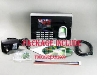 Biometric Fingerprint Employee Attendance Time Clock Rechargeable 