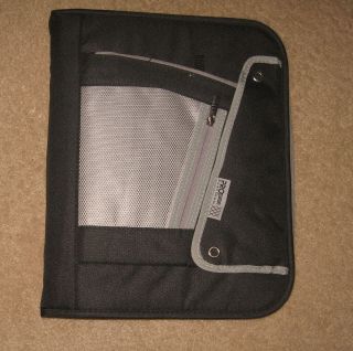 Coupon organizer black zippered binder tab dividers 32 9 pocket pages 