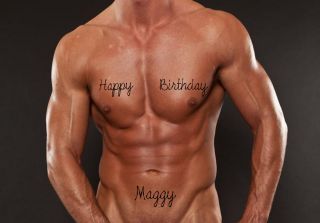 Sexy Man Birthday Card Personalised Message Stripper Chippendale 