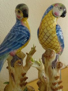   Porcelain Parrots Andrea by Sadek   Asian Tropical Bird Beach Island