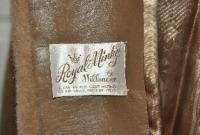Womens Vintage Birnbaums Hillmoor Royal Minke Mink Brown Faux Fur 