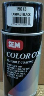 Auto Paint SEM Color Coat Black Vinyl Spray Car Paint