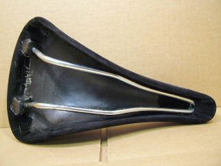 NOS Black Mundialita Saddle with Faux Suede Cover