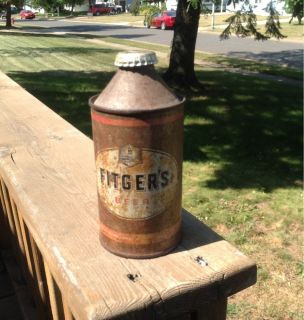 Vintage Cone Top Fitgers Beer Can Brewing Duluth Cap