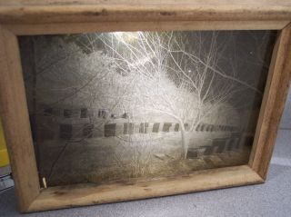    Plate Negative for photo 5X7 Wisconsin Bee hives Black River Falls