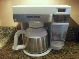 Black & Decker Spacemaker Thermal Coffee Maker ODC 425 10 Cup WHITE