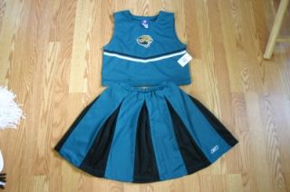 Jacksonville Jaguars Cheerleader Costume 14 16 Pom Poms Bow Mother 