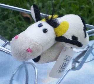 Lovely NICI Black Spots Cows Fridge Magnet Stuffed Animal Plush Toys 