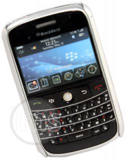 Silver Hybrid Hard Back Case for Blackberry Bold 9000