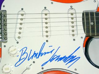 Wasp Blackie Lawless Autographed USA Flag Guitar Proof PSA UACC RD COA 