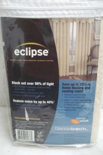 Eclipse Thermaback Energy Smart Blackout Curtain Panel Rialto