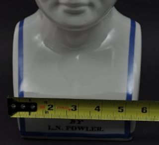 Large Phrenology Psychology Porcelain Head Bust L N Fowler