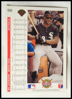 Bo Jackson White Sox Autographed Upper Deck Card