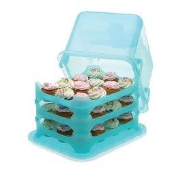 Cupcake Courier Soft Blue Sky Cupcake Carrier 36 Count