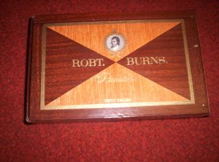Robert Burns Panatela 2 for 25cent Cigar Box