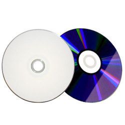 100 16x Grade A White Top Blank DVD R DVDR Disc Media
