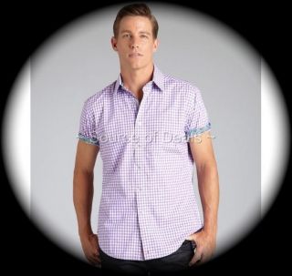 Robert Graham GENOME (XL) Tonal Paisley All Over Checkered S/S Shirt 