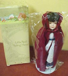 1985 Avon Fairy Tale Doll Collection Little Red Riding Hood Doll 