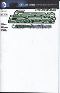   Lantern 13 DC Comics 2011 New 52 We Can Be Heroes Blank Variant