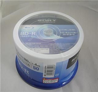 50 Blu Ray Blank Media Disc 25GB BD R Printable Bluray