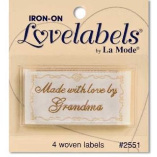 Blumenthal La Mode Iron On Lovelabels Woven Labels   Made with Love by 