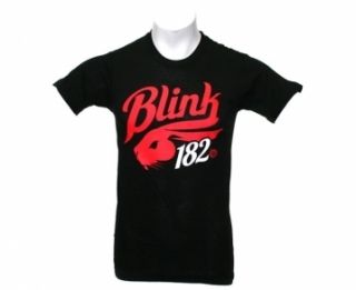 Blink 182 Black Shirt Champ Rabbit Classic Band Logo